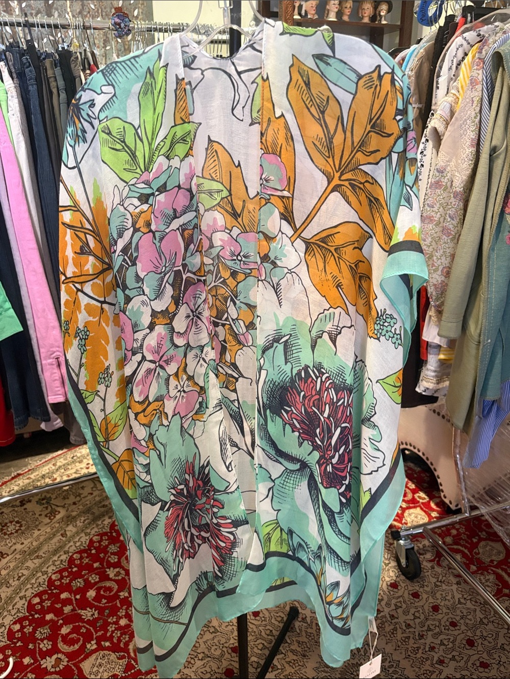 Floral Lightweight Women’s Tunic Top - Multi
